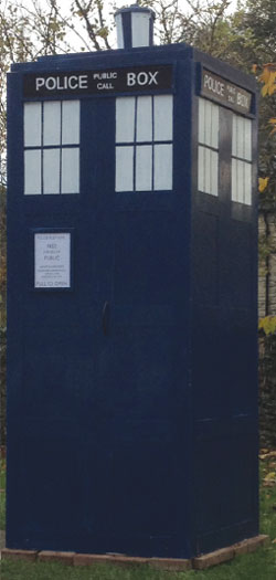 Dr Who Tardis comes to Titchmarsh