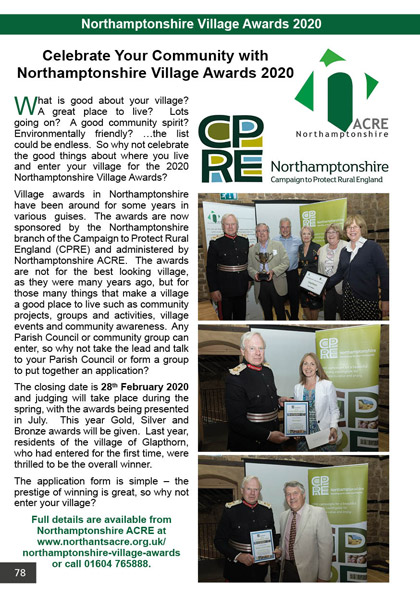 Northamptonshire Village Awards 2020