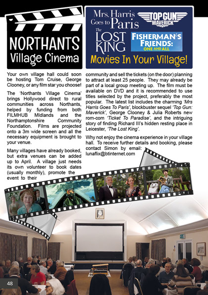 Northants Village Cinema January 2023
