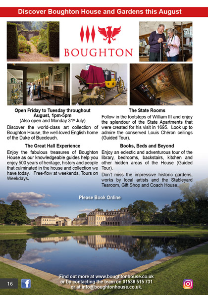 Discover Boughton House and Gardens this August 2023