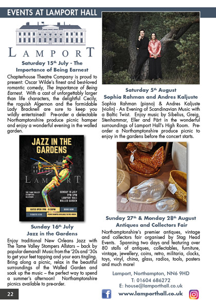 Lamport Hall July/August 2023