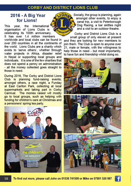 Corby and District Lions Club