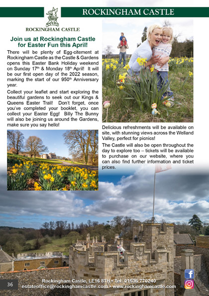 Join us at Rockingham Castle  for Easter Fun this April!