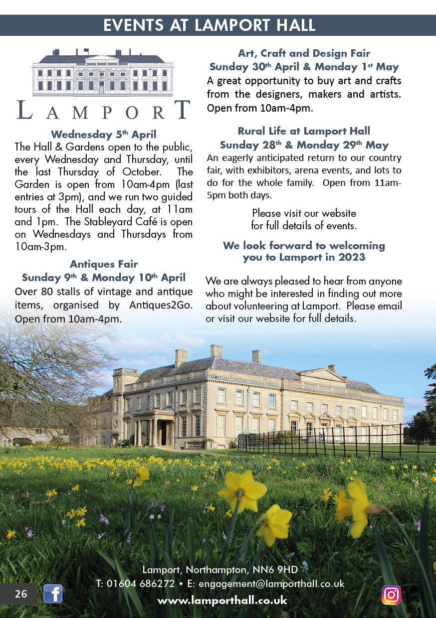 Lamport Hall March/April 2023