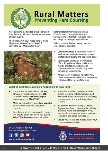 Preventing Hare Coursing