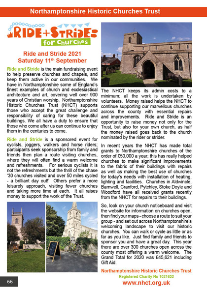 Northamptonshire Historic Churches Trust 2021