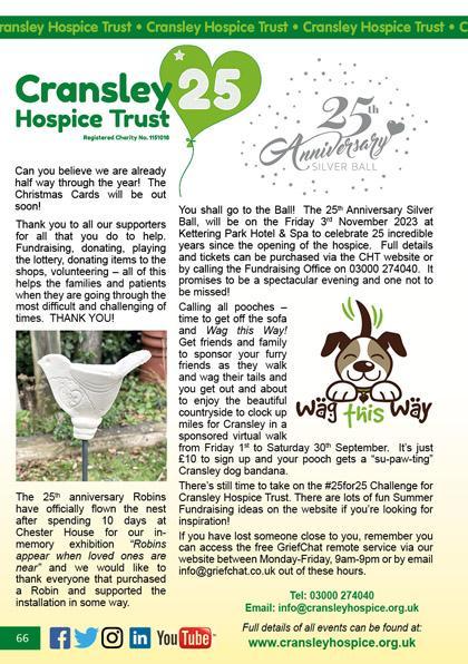 Cransley Hospice July/August 2023 